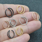 Stainless Steel Nose Ring Moon Ear Bone Stud Ear Stud – Everyday Gifts — 1
