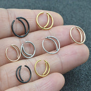 Stainless Steel Nose Ring Moon Ear Bone Stud Ear Stud – Everyday Gifts — 1