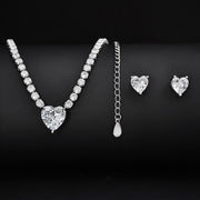 Two-piece Sweet Earrings Necklace – Jewelry Gift Ideas — 1