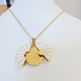 Daisy Stainless Steel Blank Inscription Necklace – Jewelry Gift Ideas — 8