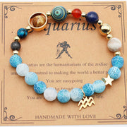 Twelve Constellations Bracelets Natural Stone Beaded – Practical Gifts — 15