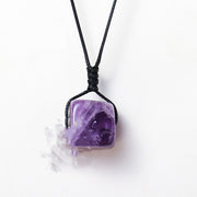 East China Sea Natural Crystal Square Pendant – Jewelry Gift Ideas — 2