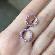 Earrings Temperament Hollowed Out Circle Zircon Full – Everyday Gifts — 8