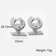 Fashion Simple Style T-shaped Pendant Titanium – Jewelry Gift Ideas — 7