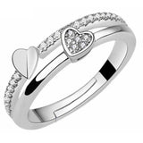 European And American Love Double Ring Ladies – Gifts for Couples — 4