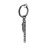Fashion Men's Titanium Steel Blade Stud Earrings – Stylish Gifts — 10