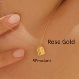 Minimalist Carved Name Pendant Necklace – Jewelry Gift Ideas — 9