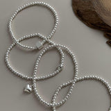 Silver Sweet Loving Heart Bracelet Women's Retro – Jewelry Gift Ideas — 4