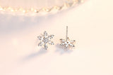 Fashion Personality Zircon Snowflake Earrings Women – Stylish Gifts — 2