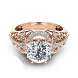 14K Rose Gold Micro Set Diamond Women's Rings – Gifts for Her — 1