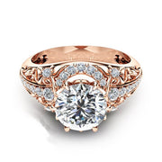 14K Rose Gold Micro Set Diamond Women's Rings – Gifts for Her — 1