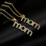 18K Copper Plated Zircon MOM Pendant Necklace – Jewelry Gift Ideas — 1