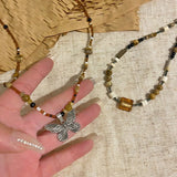 Vintage Beaded Butterfly Necklace For Women – Jewelry Gift Ideas — 5