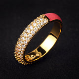 Simple Gold Plated Oil Drip Ring – Small Gift Ideas — 9