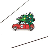 Christmas Tree Trolley Cup Candy Socks Brooch – Jewelry Gift Ideas — 5