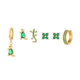 Simple And Fashionable Zircon Tassel Earrings Set – Small Gift Ideas — 11