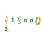 Simple And Fashionable Zircon Tassel Earrings Set – Small Gift Ideas — 11