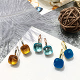 Colored Stone Natural Crystal Women's Earrings Diy – Gifts for Her — 12