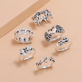 Butterfly Mushroom Yin Yang Bagua Trend Ring Set – Stylish Gifts — 6