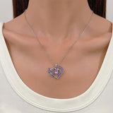 Ins Butterfly Love Necklace With Rhinestones – Jewelry Gift Ideas — 5