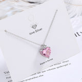 Women's Simple Diamond-embedded Heart-shaped – Jewelry Gift Ideas — 7