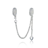 Sterling Silver Bracelet Safety Chain Silicone – Jewelry Gift Ideas — 4