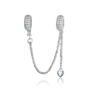Sterling Silver Bracelet Safety Chain Silicone – Jewelry Gift Ideas — 4