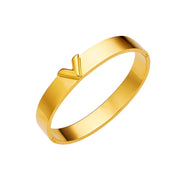 V-shaped Wide Couple Bracelet Female Gold Buckle – Jewelry Gift Ideas — 5