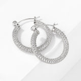 Earrings Femininity Full Of Zircon Hoop Earrings – Thoughtful Gifts — 4