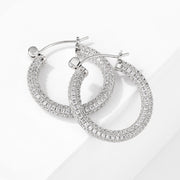 Earrings Femininity Full Of Zircon Hoop Earrings – Thoughtful Gifts — 4