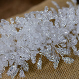 Luxury Crown White Crystal Tiara Handmade Headbands – Stylish Gifts — 3