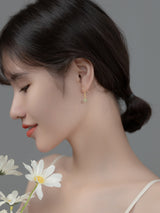 Silver Temperament Hetian Jade Earrings Simple – Thoughtful Gifts — 5