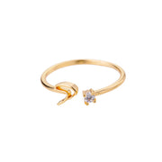 Letters Ring 26 Letters AZ Gold 18K Gold Plated Ring – Gift Ideas — 18