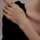 Versatile Simple Diamond Paper Airplane Bracelet – Jewelry Gift Ideas — 5