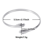 Titanium Steel C- Shaped Bracelet Snake-shaped – Jewelry Gift Ideas — 7