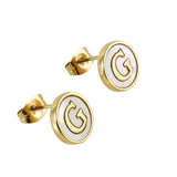 Titanium Steel 26 English Alphabet Letter Earrings – Thoughtful Gifts — 13