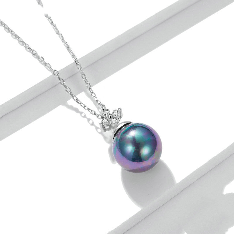 Sparkling Pearl Silver Earrings Necklace Set – Jewelry Gift Ideas — 1