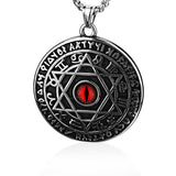 Demon Eye Circle Vintage Round Jewelry Pendant – Jewelry Gift Ideas — 4