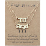 Angel Lucky Number Set Clavicle Card Necklace – Jewelry Gift Ideas — 7