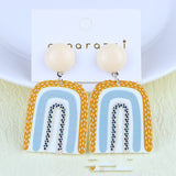 Cartoon Rainbow Contrast Color Acrylic Stud Earrings – Stylish Gifts — 6