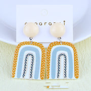 Cartoon Rainbow Contrast Color Acrylic Stud Earrings – Stylish Gifts — 6