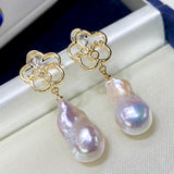 Natural Baroque Shaped Pearl Earrings – Meaningful Gifts — 7