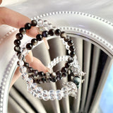 Natural Crystal Bracelet Silver Stone White – Jewelry Gift Ideas — 3