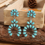 RETRO Geometric Earrings Turquoise Earrings – Unique Gift Ideas — 4