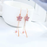 Star Earrings Female Long Tassels Show Face Thin Ear – Gifts for Her — 5