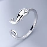 Women's Sterling Silver Dolphin Shape Ring – Gifts for Her — 4