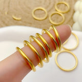 Solid Closed Ins Style Ring Ornament – Stylish Gifts — 11