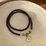 Women's Multi-loop Garnet Peace Clasp Bracelet – Jewelry Gift Ideas — 6