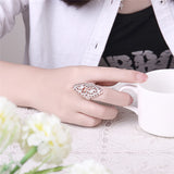 Jewelry Silver Fashion Vintage Cutout Ring – Stylish Gifts — 5