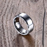 Tungsten Steel Smooth Face Men's Ring – Gifts for Him — 1